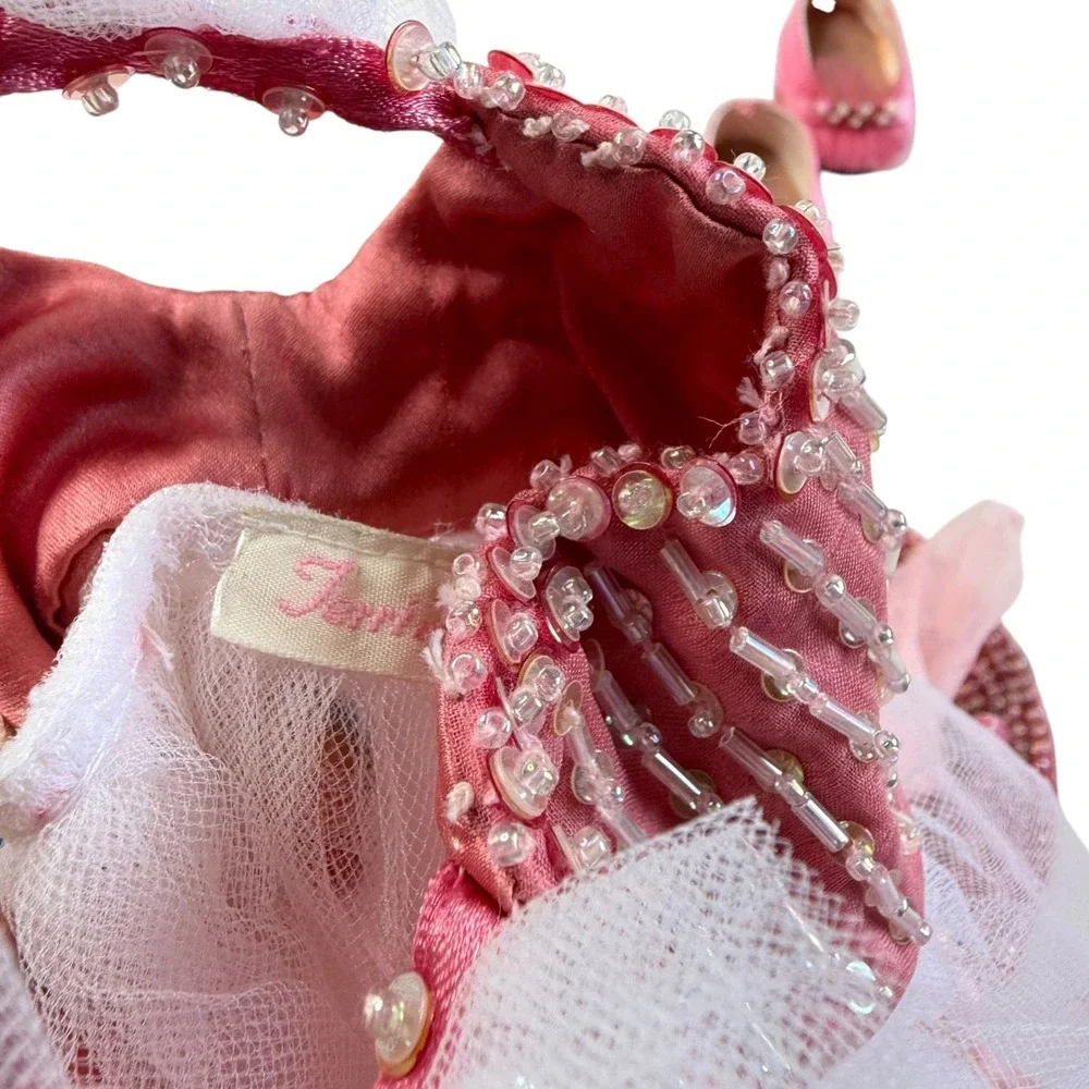 TERRI LEE Doll Outfit Pink Ombre Tulle Sequin Ballerina Set Girl's Vintage